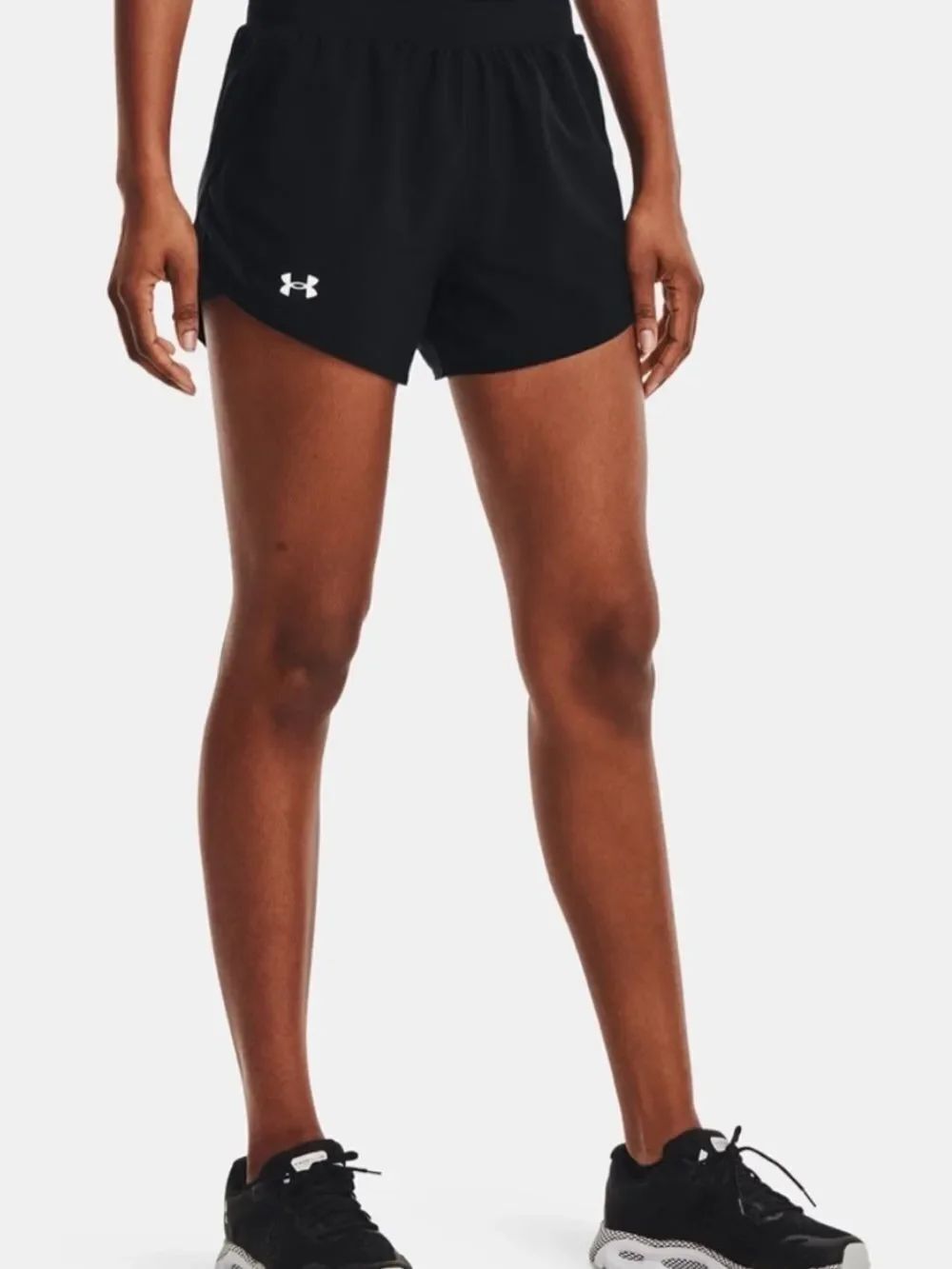 Under Armour Fly By Loose Shorts Black Womens Large NEW